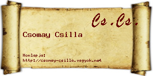 Csomay Csilla névjegykártya